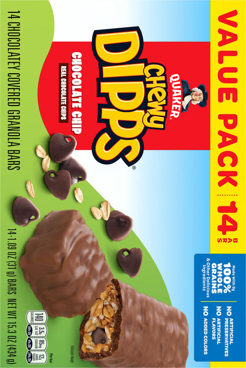 Quaker Chocolate Chip Granola Bars 15.3 OZ