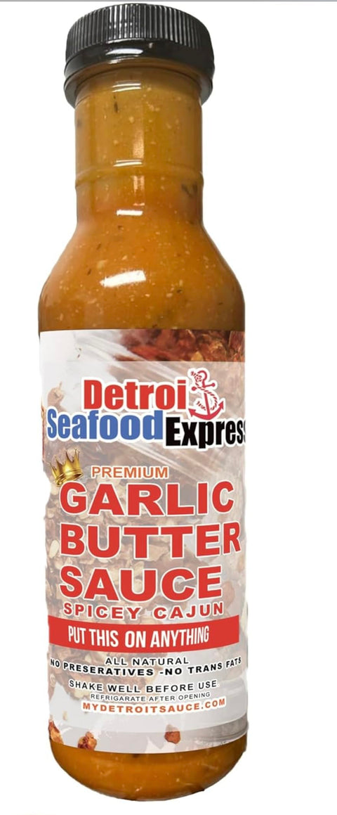 Detroit Seafood Express Cajun Seafood Boil Sauce — 3-Bottle Pack