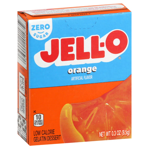 Jell-O Mix Gelatin Sugar Free Orange 0.3 OZ