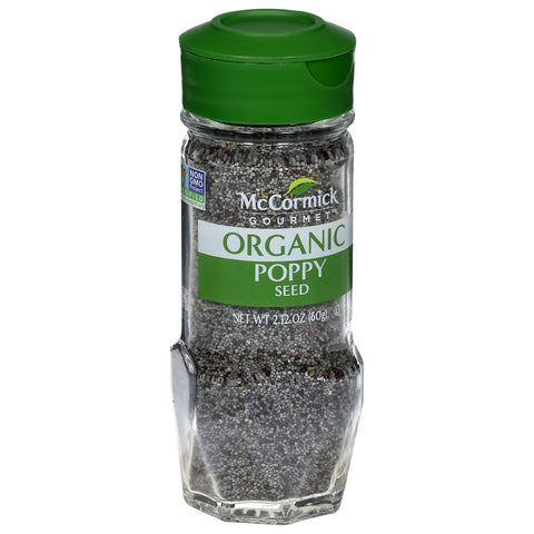 McCormick Gourmet Organic Poppy Seed 2.12 OZ