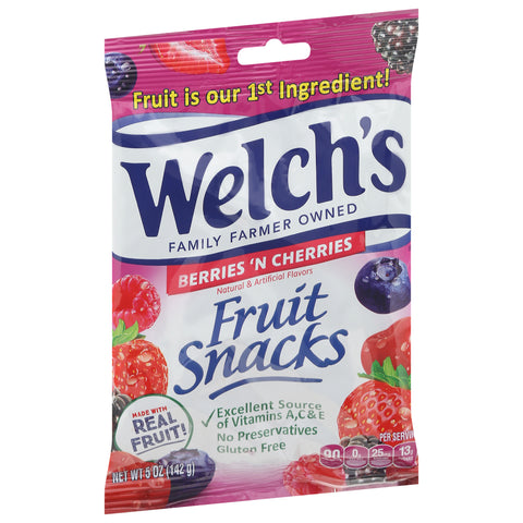 Welch's Berries 'N Cherries Fruit Snacks 5 OZ
