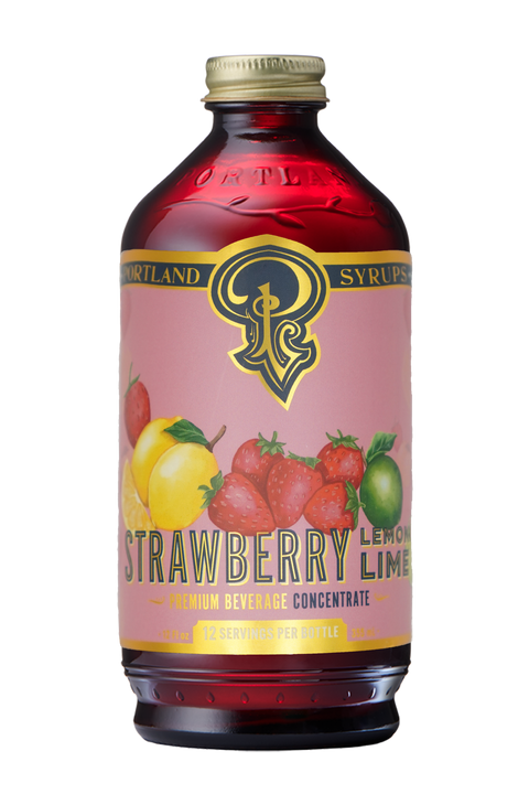 Portland Syrups Strawberry Lemon-Lime Syrup - 12 FL OZ 6 Pack
