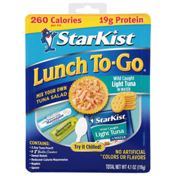 Starkist Lunch To-Go Chunk Light Mix Your Own Tuna Salad - 4.1 OZ 12 Pack