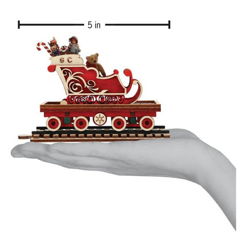 North Pole Express Sleigh Car Ornament