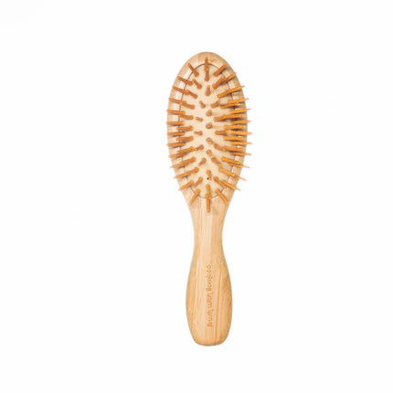 Brush with Bamboo Mini Bamboo Hair Brush - 1 CT 12 Pack