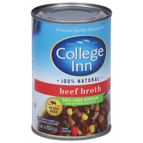 College Inn Broth 50% Less Sodium Beef 14.5 OZ