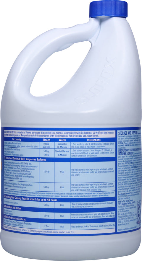 Clorox Disinfecting Bleach 121 FZ