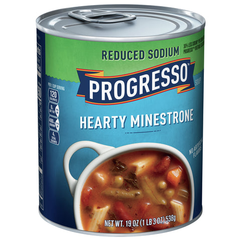 Progresso Soup 50% Less Sodium Minestrone 19 OZ