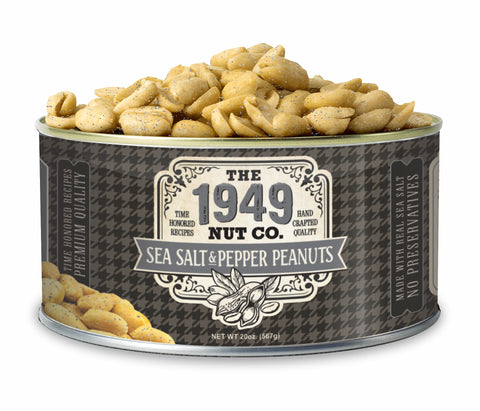 1949 Nut Company Sea Salt + Pepper Peanuts 20 OZ - 12 Pack