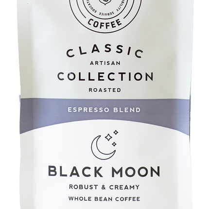 Pure Intentions Coffee Black Moon Espresso Blend, Whole Bean - 12 OZ 6 Pack