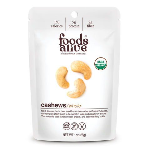Foods Alive Inc Cashews - 1 OZ 24 Pack