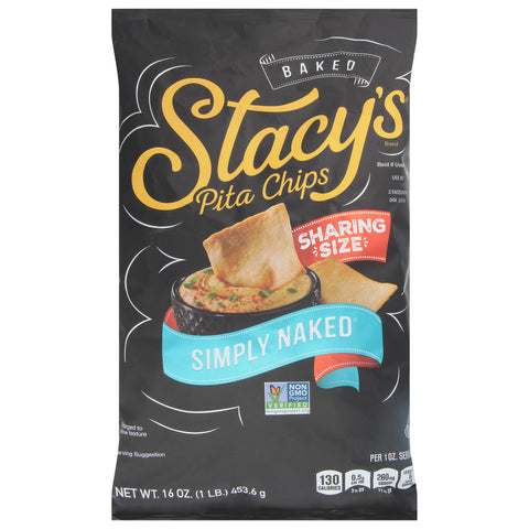 Stacy's Baked Simply Naked Pita Chips Sharing Size 16 oz - 6 Pack