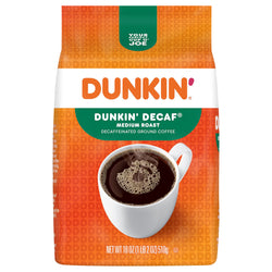Dunkin Decaf Ground Coffee - 18 OZ 6 Pack