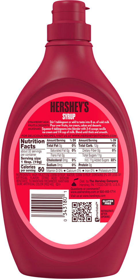 Hershey's Strawberry Syrup 22 OZ
