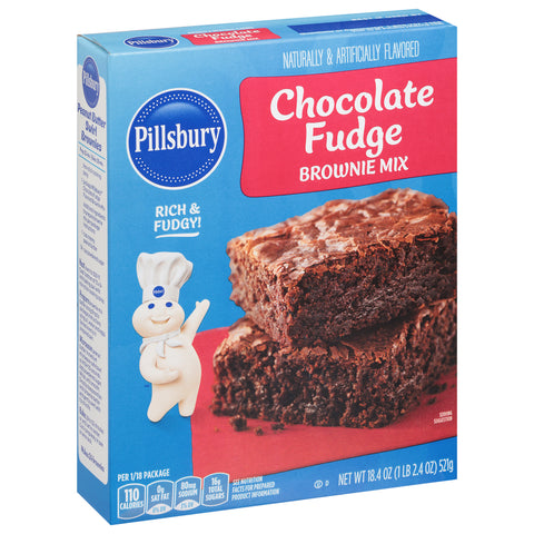 Pillsbury Chocolate Fudge Brownie Mix Family Size 18.4 OZ