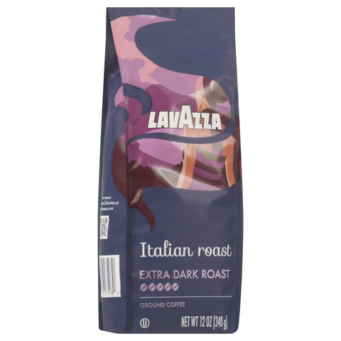 Lavazza Extra Dark Roast Ground Italian Roast Coffee 12 OZ