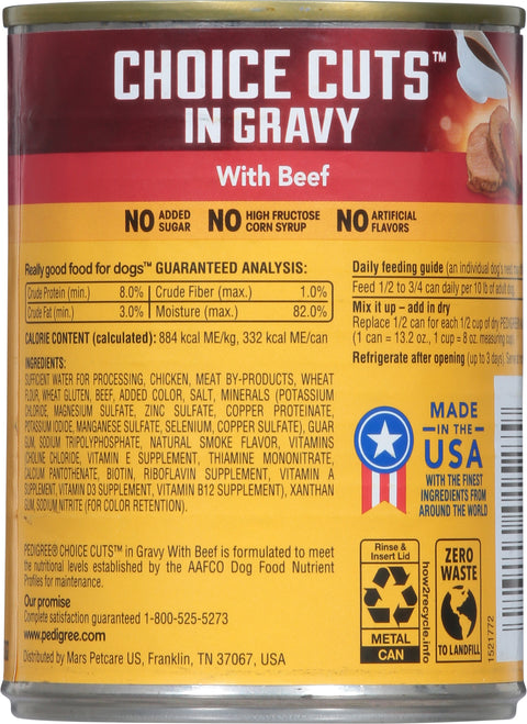 Pedigree Choice Cut Beef 13.2 OZ