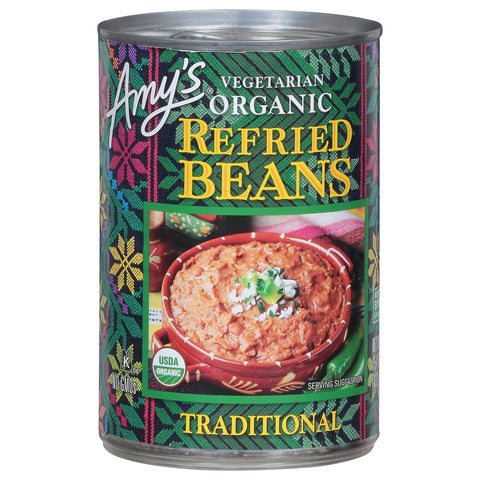 Amy's Organic Vegetarian Traditional Refried Beans 15.4 OZ