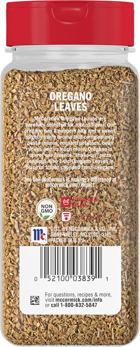 McCormick Oregano Leaves 2.12 OZ