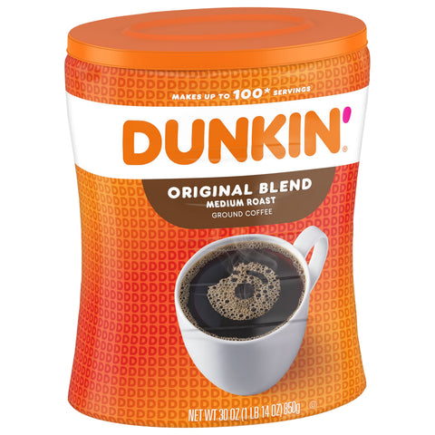 Dunkin' Medium Roast Original Blend Ground Coffee 30 OZ