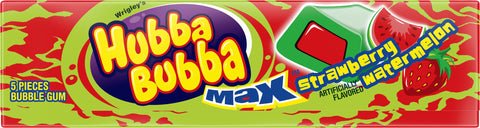 Hubba Bubba Strawberry Watermelon Gum 5 CT