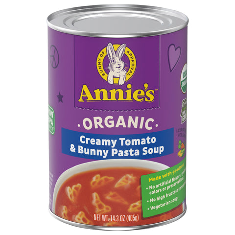 Annie's Organic Creamy Tomato & Bunny Pasta Soup 14.3 oz - 12 Pack