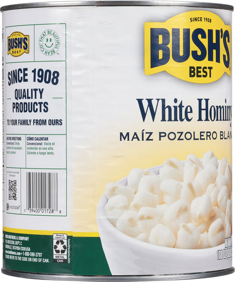 Bush's White Hominy 108 OZ