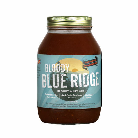 Back Pocket Provisions Bloody Blue Ridge, Bloody Mary Mix (Seasonal - October) - 32 FL OZ 12 Pack
