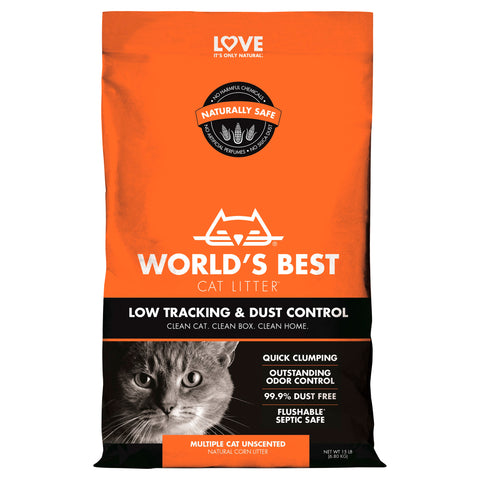 World's Best Cat Litter Unscented, Multiple Cat 15 LB