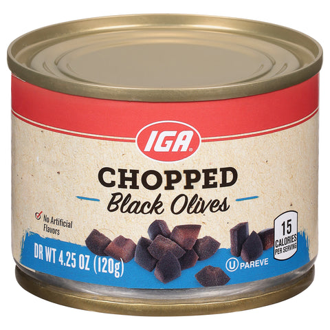 IGA Olives Ripe Chopped 4.25 OZ