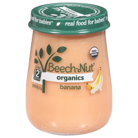 Beech-Nut Organics Stage 2 (6 Months+) Banana 4 oz - 10 Pack