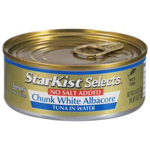 Starkist Tuna Chunk White Low Salt 4.5 OZ