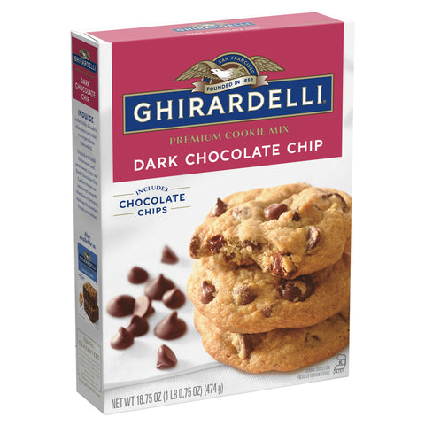 Ghirardelli Dark Chocolate Chip Cookie Mix 16.75 OZ