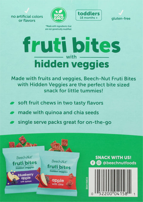 Beech-Nut Fruti Bites Fruit, Veggie & Grain Snack Variety Pack 12