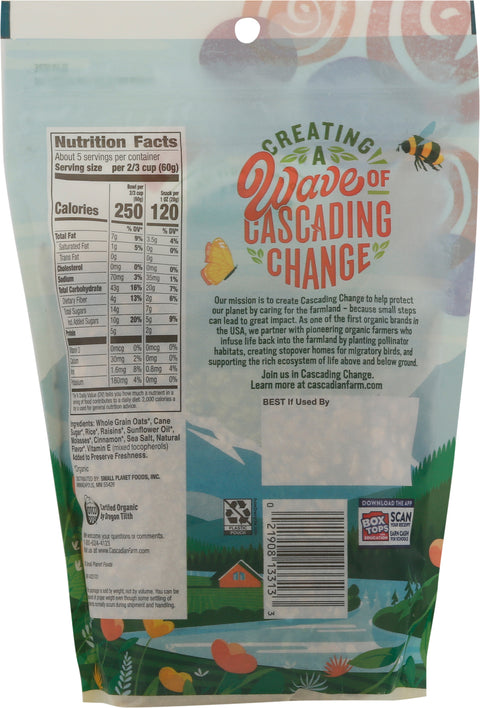 Cascadian Farm Organic Cinnamon Raisin Cereal 11 OZ