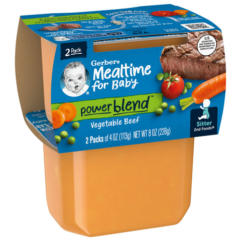 Gerber 2nd Foods Vegetable Beef 8 OZ