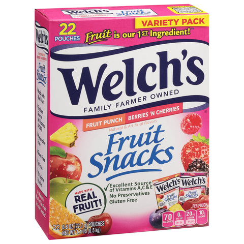 Welch's Fruit Punch Fruit Snacks 17.6 OZ