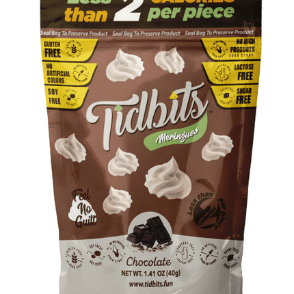 Tidbits Meringues Chocolate - 1.41 OZ 15 Pack