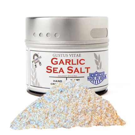 Gustus Vitae Garlic Salt - 4 OZ 8 Pack