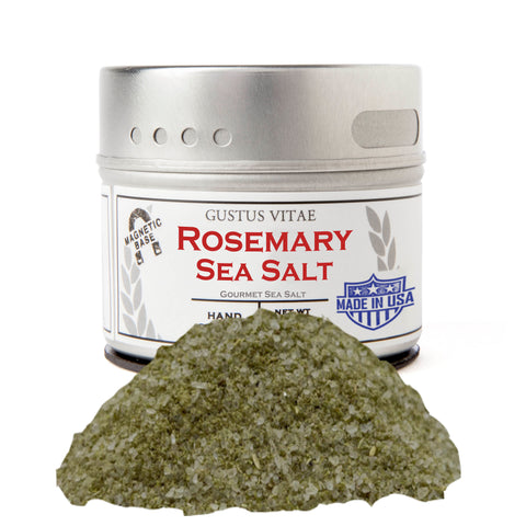 Gustus Vitae Rosemary Sea Salt - 4 OZ 8 Pack