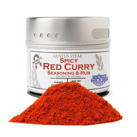 Gustus Vitae Spicy Red Curry Seasoning - 4 OZ 8 Pack