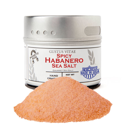 Gustus Vitae Spicy Habanero Sea Salt - 4 OZ 8 Pack