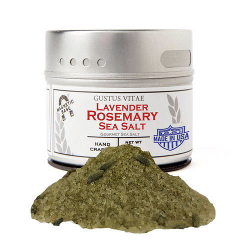 Gustus Vitae Lavender Rosemary Sea Salt - 4 OZ 8 Pack