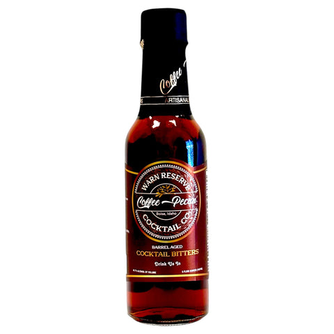 Warn Reserve Cocktail Co. Barrel-Aged Coffee Pecan Bitters - 5 FL OZ 12 Pack