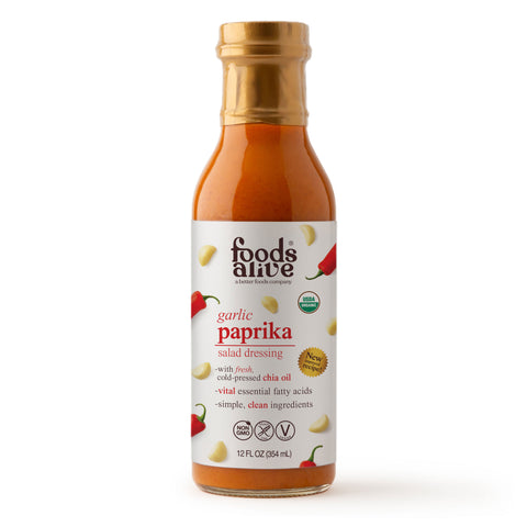 Foods Alive Inc Garlic Paprika Organic Salad Dressing - 12 FL OZ 6 Pack