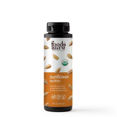 Foods Alive Inc Organic Sunflower Lecithin - 8 FL OZ 6 Pack