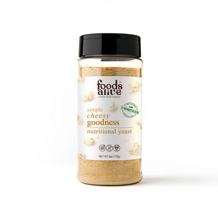 Foods Alive Simple Cheesy Goodness / Nutritional Yeast Shaker - 6 OZ 6 Pack
