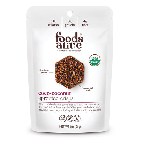 Foods Alive Inc Coco-Coconut Crisps - 1 OZ 24 Pack