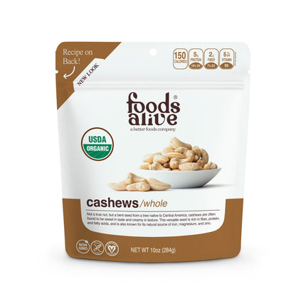Foods Alive Cashews - 10 OZ 6 Pack