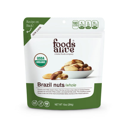 Foods Alive Brazil Nuts - 10 OZ 6 Pack